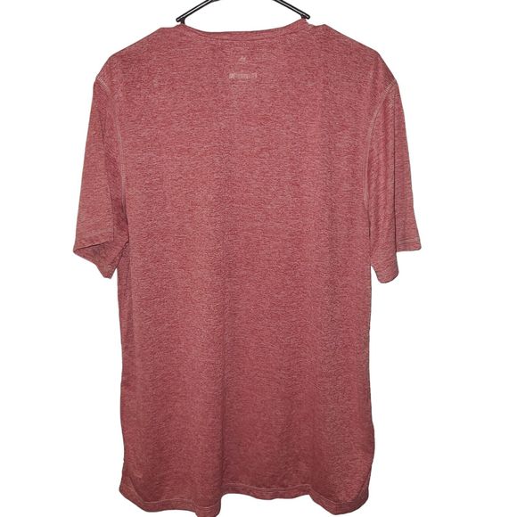 Adidas Logo Red Climalite‎ Golf Crew Neck Shirt Men's Size XL - Picture 2 of 2